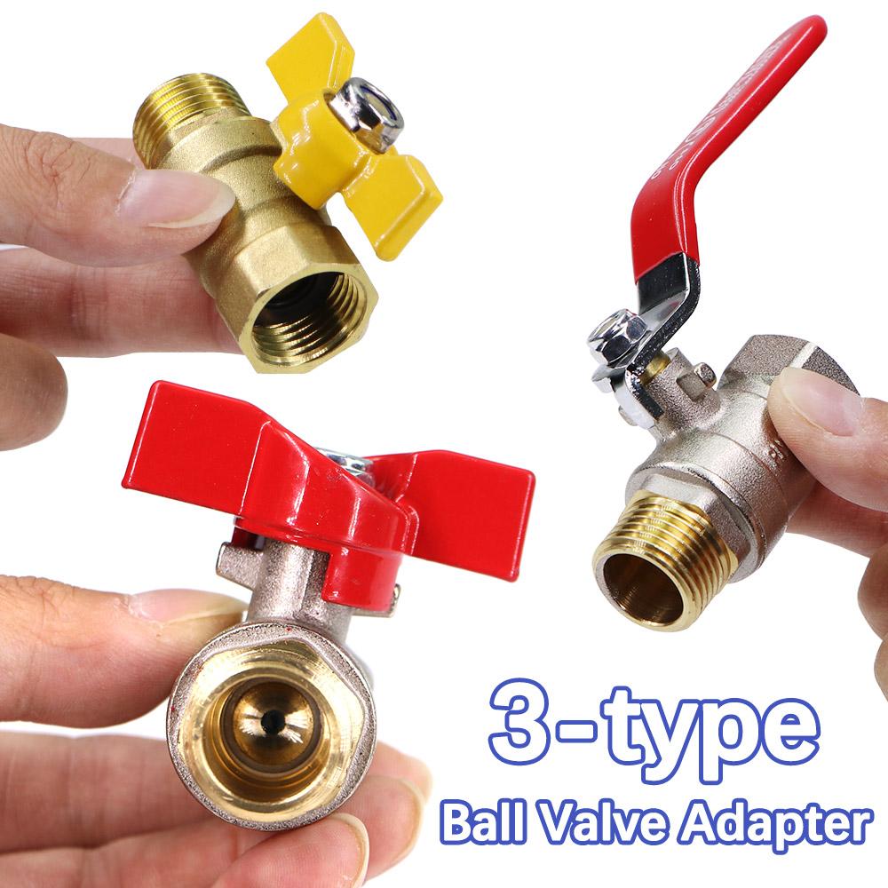 Brass Ball Valve Water Tank Joint Adapter 16mm Quick Connector Garden Irrigation Aquarium Fish Tank 304 Stainless Steel Filter