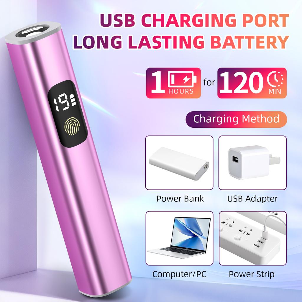DianaBeauty UV Led Nail Lamp Portalbe Lamp for Nail Rechargeable Nail Dryer with Touch Screen and Two Timer Modes Nail Tools