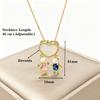 New Arrival Heart-Shaped Zircon Pearl Sons Daughters Neck Necklaces Classic Daily Party Jewelry for Boys Girls Teen Gifts