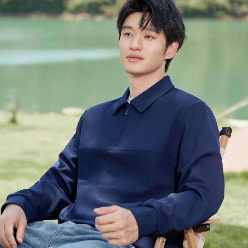 

Yiliteng Унисекс Толстовка с лацканами для улицы с длинным рукавом XL