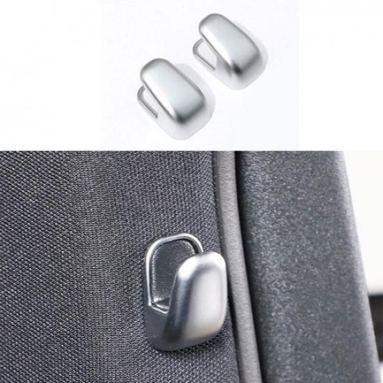 Fit For Benz EQE EQS - Matte Silver B-pillar Hook Frame Cover Trim 2PCS
