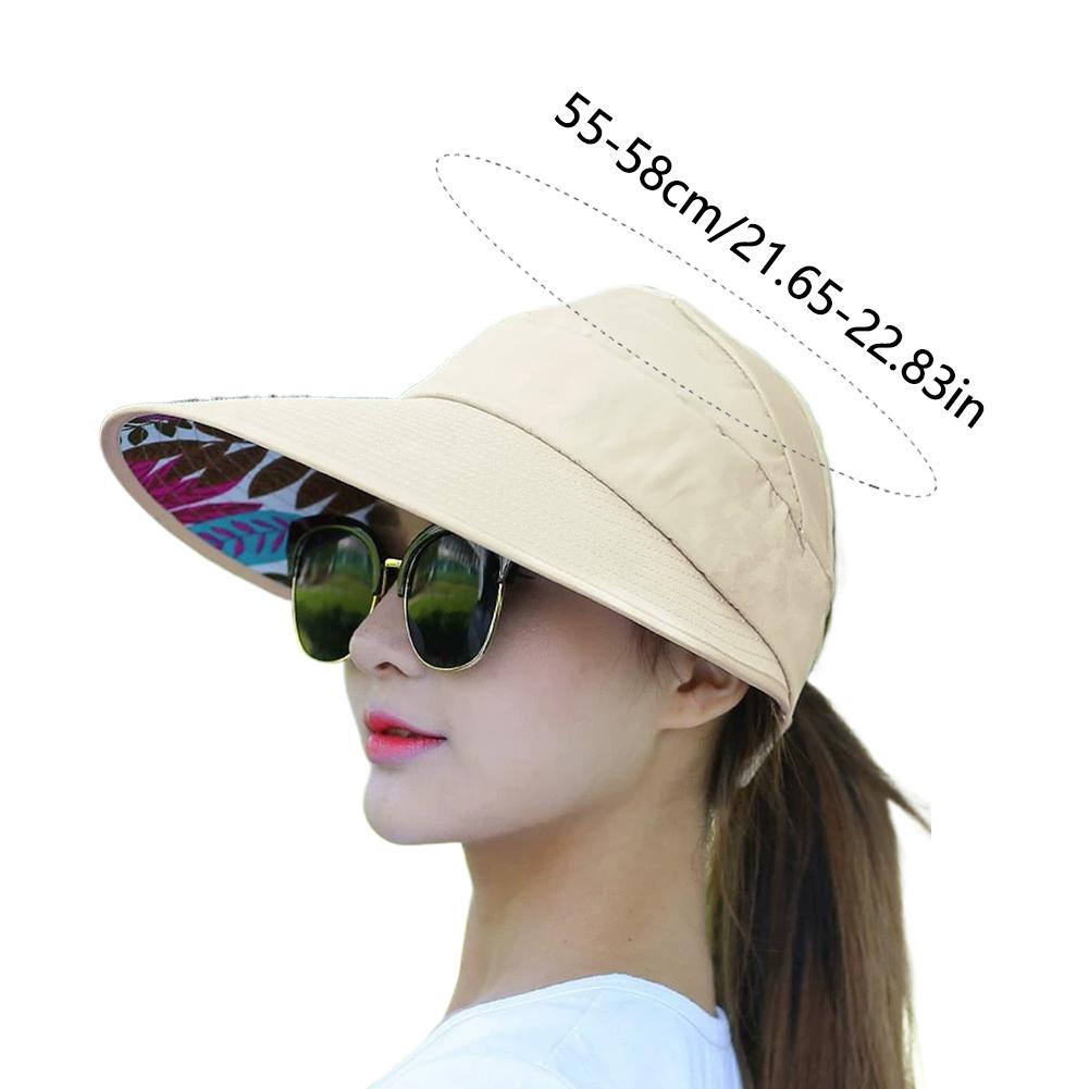 Women's Pure Color Face Mask Sun Hat Comfortable Breathable Size Top Fashion Empty Hat Versatil H2R9