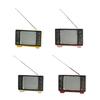 Nostalgic Tabletop Accent TV Figurine for Home Office Shelf Decors, Resin Television Replicas Model with Distressed Detail, Collectible Gift