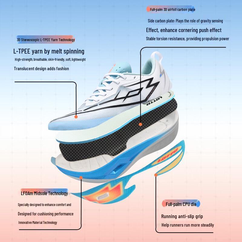 LOTTO Men's Pro Racing Carbon Plate Running Shoes