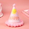 10Pcs/Bag Happy Birthday Party Hats Rainbow Diy Handmade Cap Crown Baby Shower Decoration Boy Girl Birthday Party Photo Props