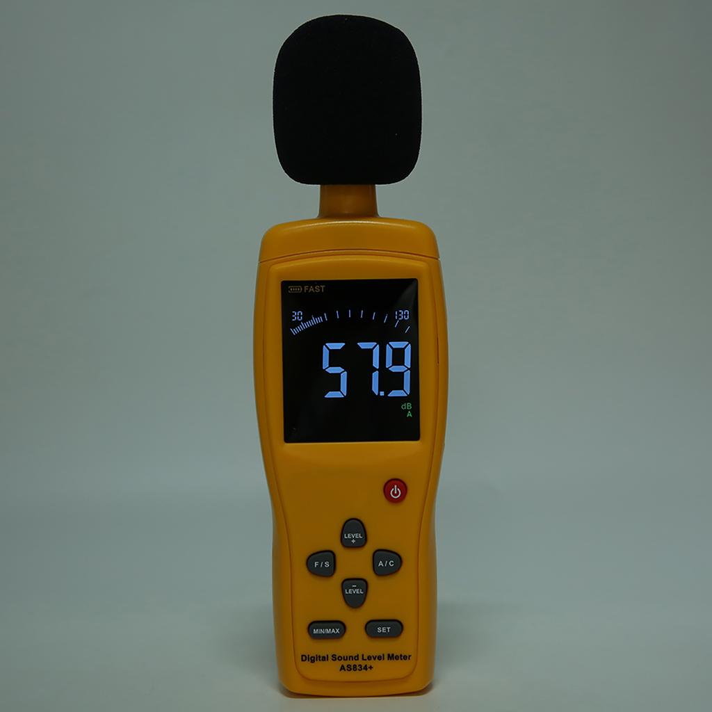 SMART SENSOR AS834+ High Accuracy Industrial Noise Meter Sound Level Meter Decibel Detector
