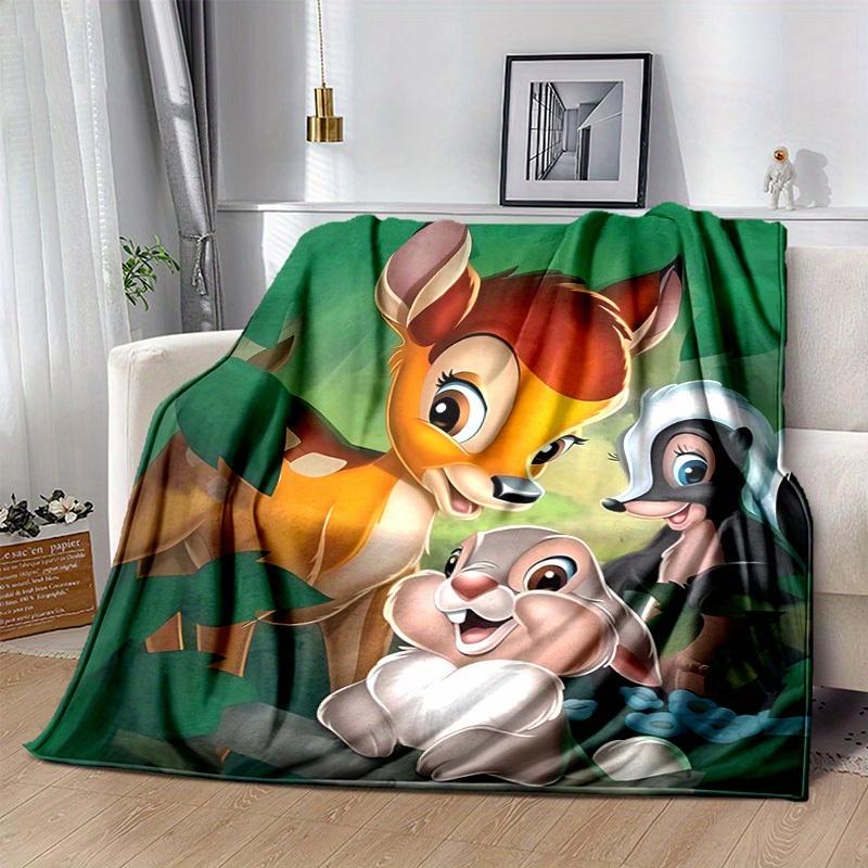 1pc, Disney Bambi Thumper Skunk Home Decor Blanket Soft Throw for Couch, Bed, Car, Travel, Camping