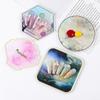 Nail Art Display Stand Retro Palette Starry Sky Butterfly Gel Polish Glitter Mix