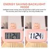 Mini Cute Multifunctional Alarm Clock with Temperature Display Digital Alarm Clock Calendar Clock Desktop Table Clock Home Decor