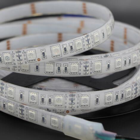 SMD 5050 RGB LED Strip Waterproof DC 12V 24V LED Light Strips 1m 5M 300LED 60LED/M RGB Flexible Neon Tape Luz Home Christmas Lig