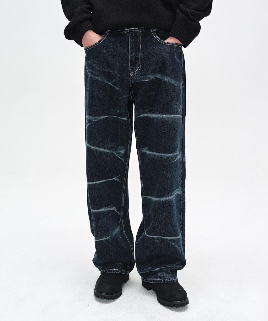 DECET Vine Bleach Wide Jeans Dcpt045Dblue