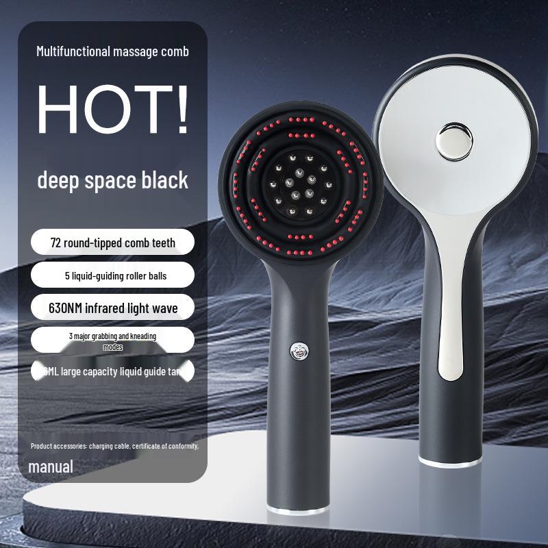 Electric Scalp Massager & Hair Growth Comb with Red Light Therapy