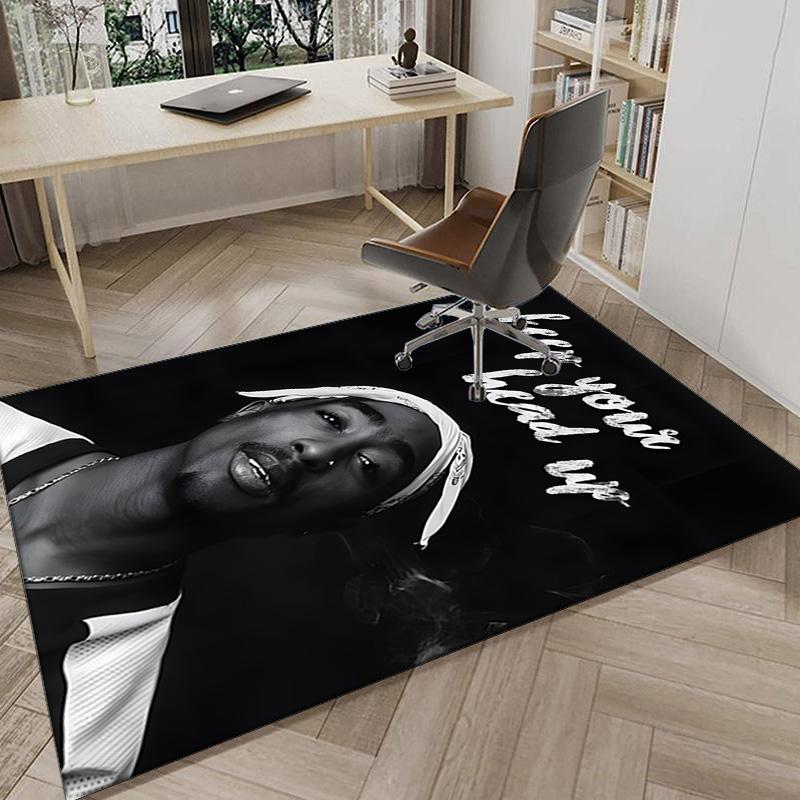 Rap Legend In Blue Carpet, Chair Rug,Rug for Office Bedroom living rooms, Doormat decor Fan Gift Christmas Gift