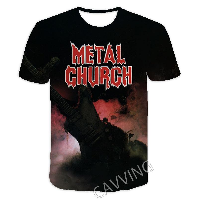 New Fashion Women/Men's 3D Print  Metal Church Rock   Casual T-shirts  Hip Hop Tshirts Harajuku Styles Tops Clothing