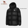 Camel Women's Quilted Hooded Puffer Down Jacket