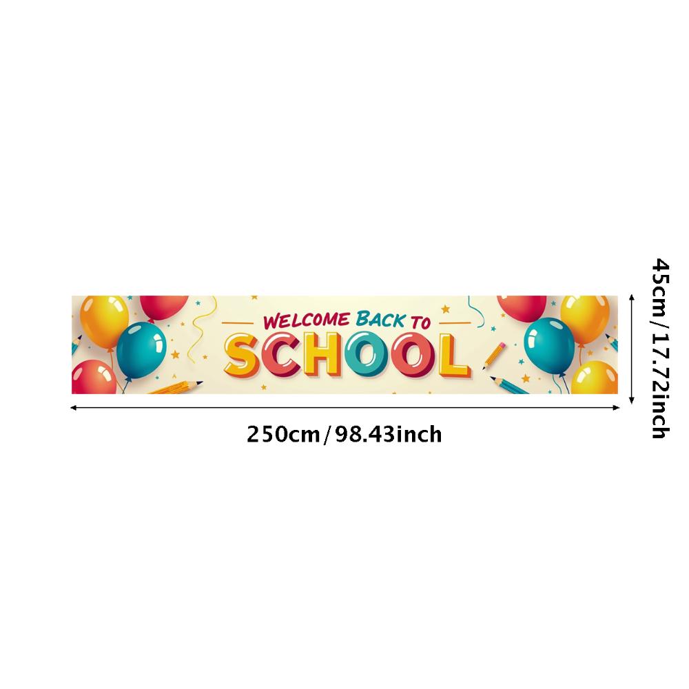 

Reusable Academic Decor Thematic Large Lightweight Event Decor Festive School Banner for Academic Starting