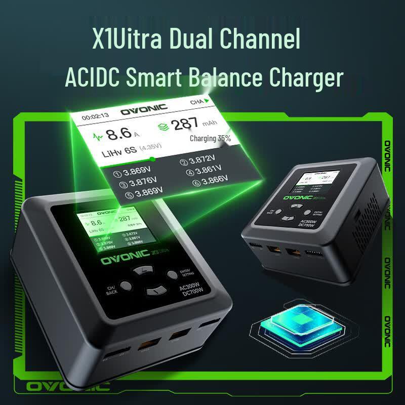 Qishaoou X1 Ultra Dual-Channel Smart Balance Charger
