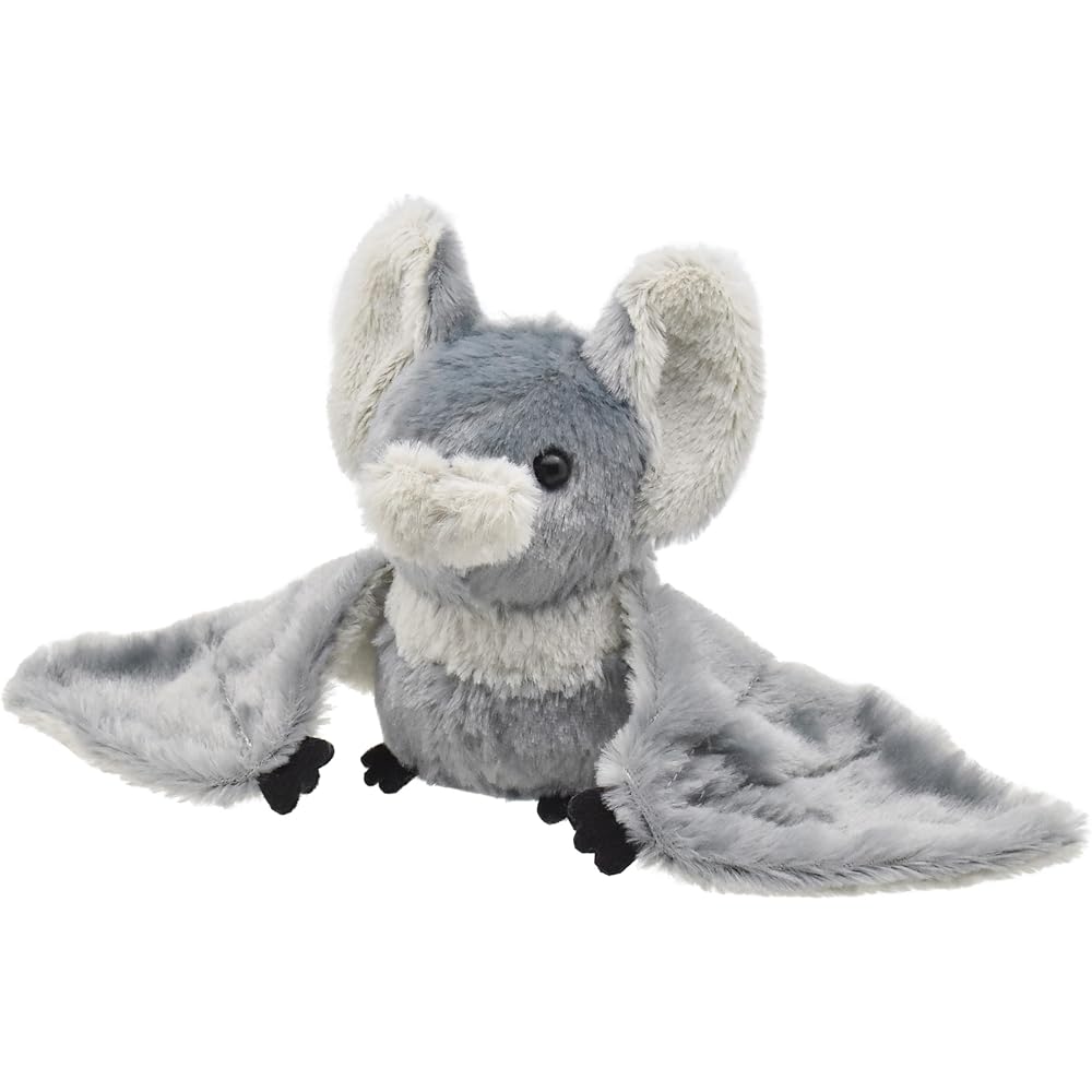 Animal Friends Plush Bat Gray Soft Toy