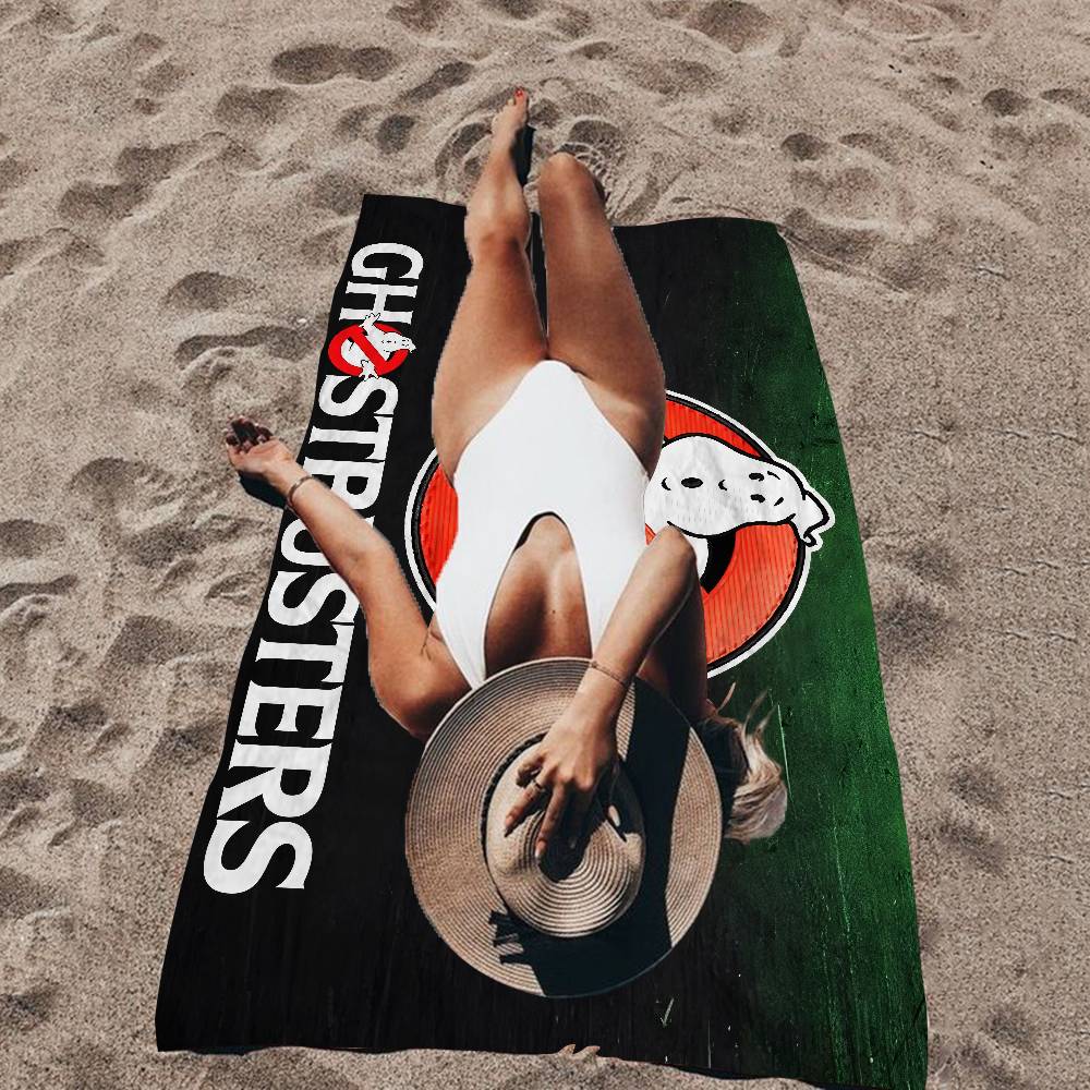 G-Ghostbusters Black Cell Microfiber Printed Beach Towel Mountain Climbing Yoga Beach Swimming Running Absorbent Soft Towel