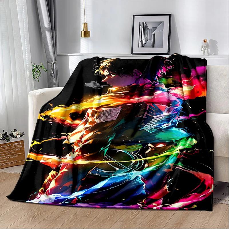 29 Style New Cartoon Attack on Titan Eren Anime Soft Flannel Blankets,Throw Blanket Comfortable for Beds Sofa Home Bedroom Gift