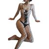 See-through Mesh  Jumpsuit Sexy Sling Mesh Stockings Stockings Pajamas Sexy Underwear