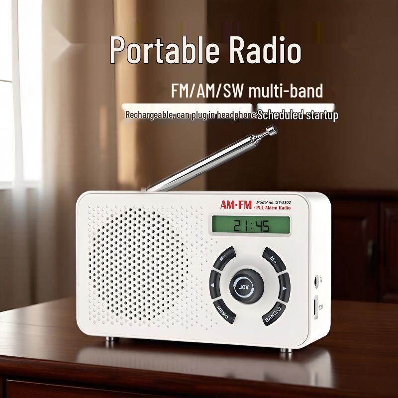 High-Quality All-Band Portable Radio for Home and Elderly (2025 Model)