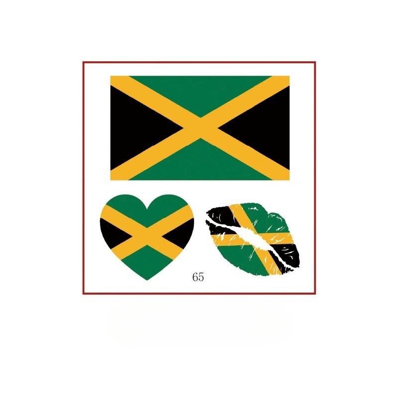 10PCS New World Cup Flag Tattoo Stickers Football Game Games Tattoo Stickers Makeup Face Stickers