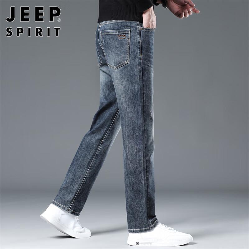 JEEP SPIRIT Men's Loose Straight Fit Jeans