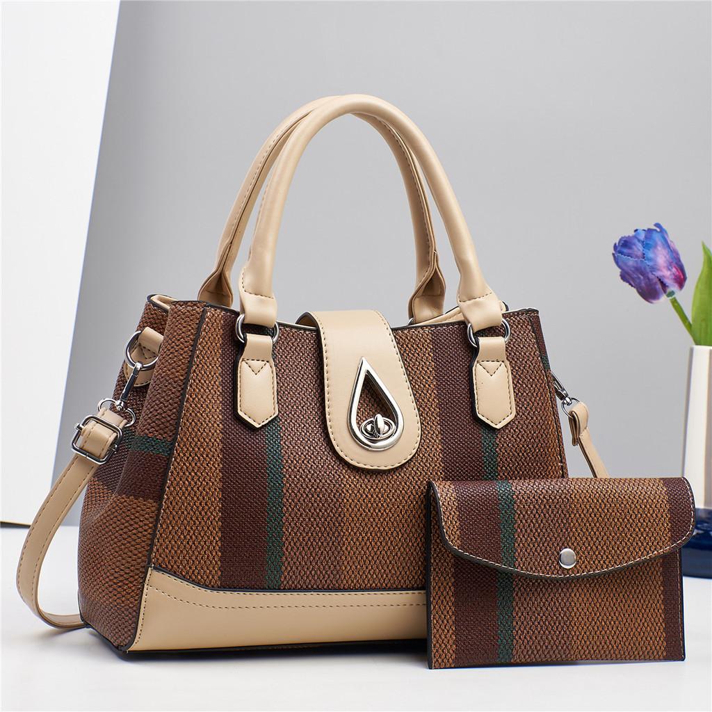 Womens Pu Contemporary Leather Tote Bag With Functional Zipper And Stylish Color Options