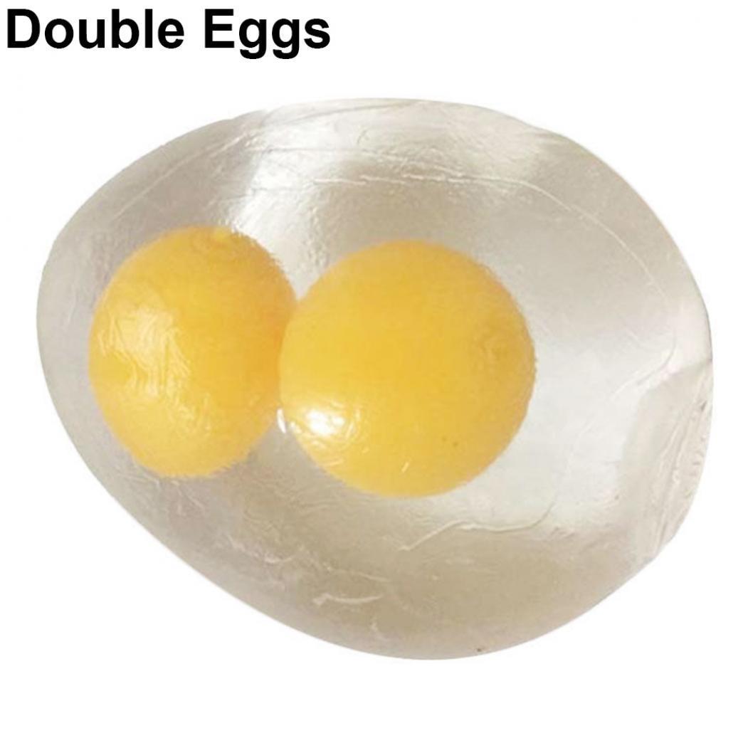 

Novelty Anti Stress Ball Fun Splat Egg Venting Balls Reliever Toy Funny Gift Double