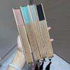 Fan, a New Chinese-Style Folding Fan for Home Use, Solid Color Fan, Chinese Style Portable Hollow Bamboo Fan, Suitable for Pairing with Qipao and