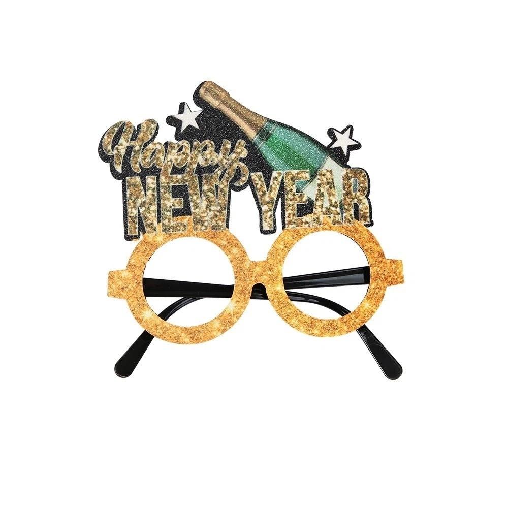 Letters and Numbers 2026 New Year Glasses New Year Decorative Glasses  Xmas Party Decoration