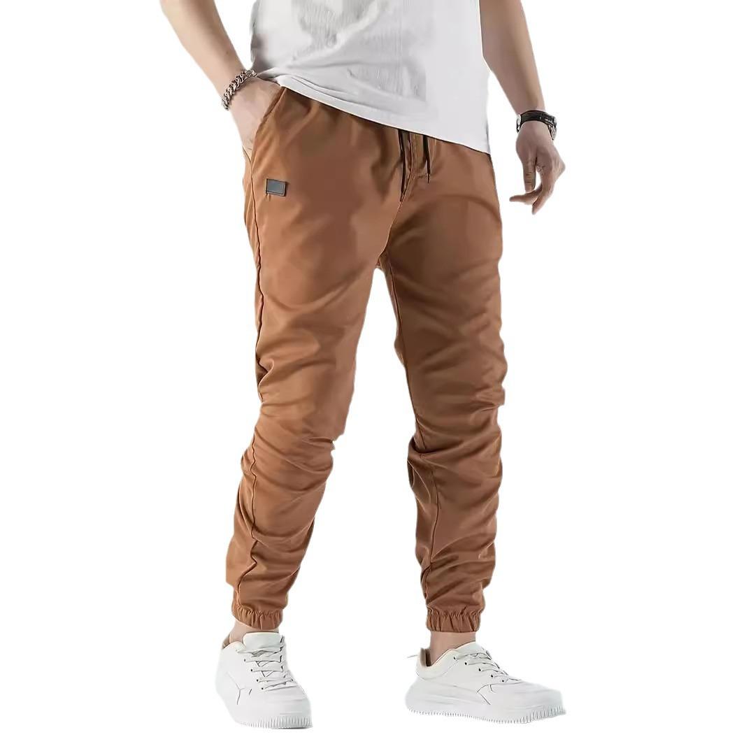 

Четыре сезона новые узкие повседневные брюки простые брюки для отдыха из натуральной кожи цвета заклинания микроэластичные молодежные популярные брюки XXXL