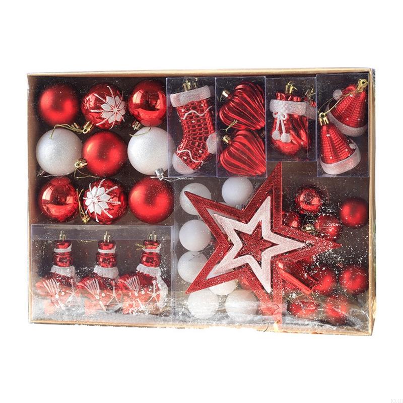 KX4B for Creative Christmas Plastic Christmas Balls Christmas Pendant Gifts for