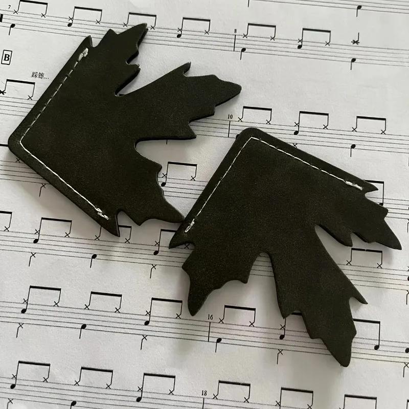 New Compact Alder Leaf-shaped Leather Bookmark Creative Retro Maple Leaf Book Marker for Home Study Reading Page Divider Clip