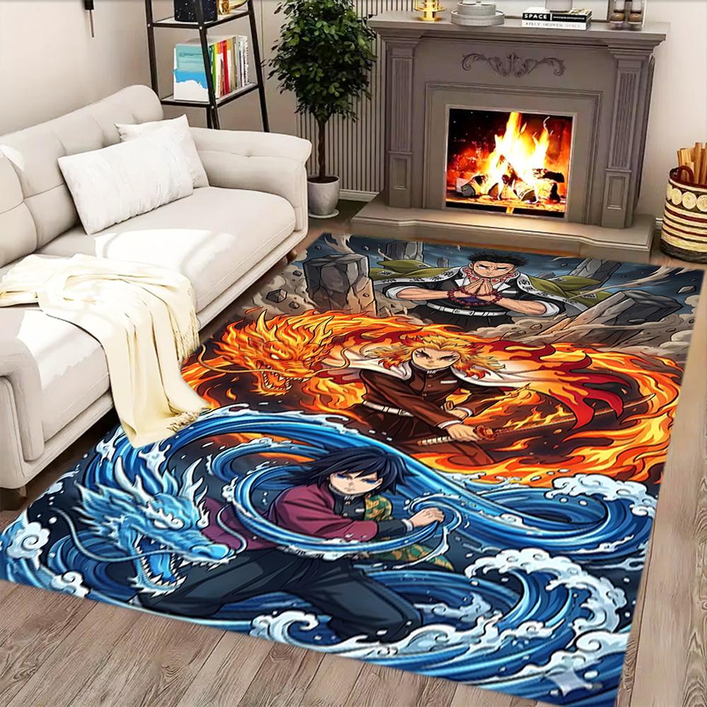 Demon Slayer rug for Living Room rug, Bedroom, Study Room, Hallway Decoration, Perfect for Home Decoration or Holiday Gifts