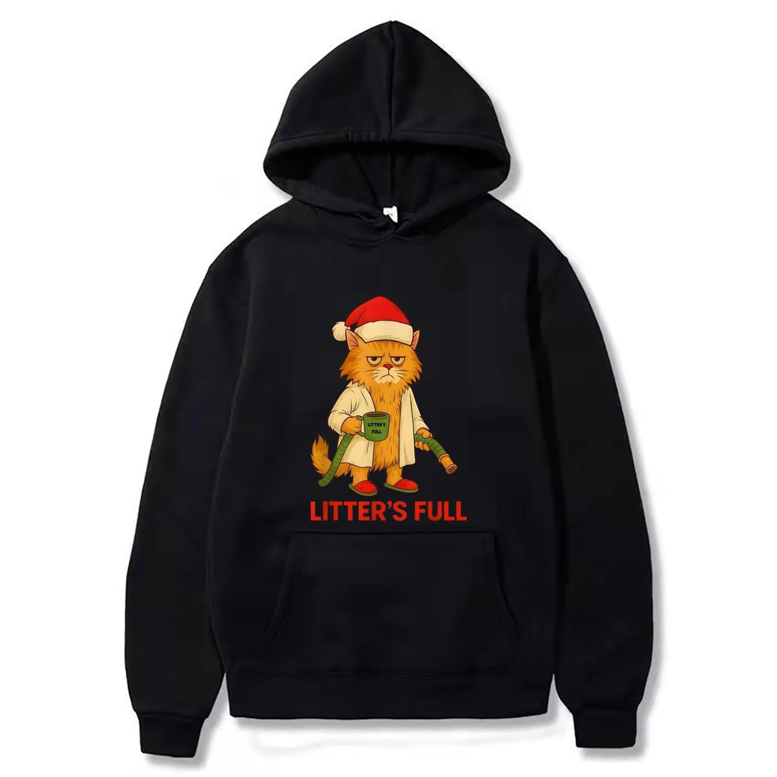 

Women s And Men s Unisex Fashion Casual Long Sleeve Printed Round Neck Hoodie Pullover Top XXL чёрный