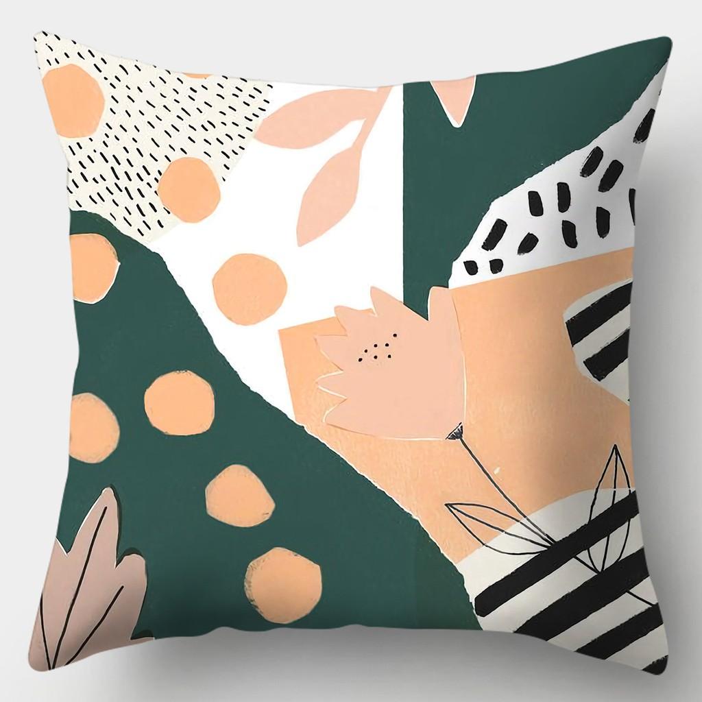 

Наволочка в стиле художественного рисунка, квадратная наволочка для дивана, абстрактное основное изображение, наволочка 45x45cm