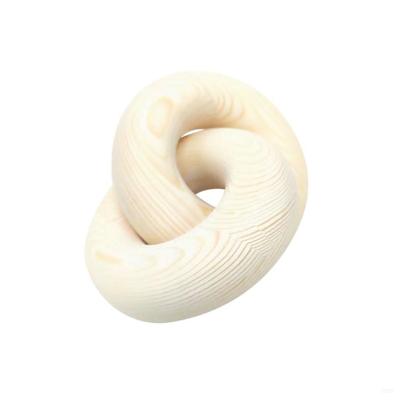 Artistic Wooden Interconnected circlets Home Accent Handmade Show Piece For Counter exclusive Exhibition 12x12cm P9YB