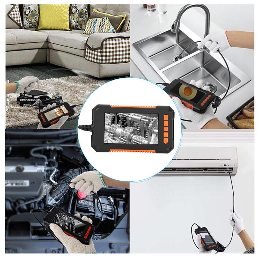 P40 1080P 8 LED Light Waterproof Industrial Endoscope Camera with 4.3in Screen Diameter 8mm