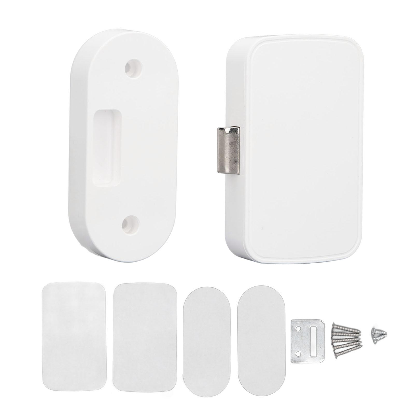 Smart Fingerprint Cabinet Lock No Drilling Hidden Drawer Wardrobe Lock Child Safety Electric Fingerprint Lock For Drawers