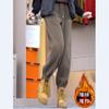 Winter large size thickened velvet corduroy pants women 2025 new women's loose slimming cuffed harem pants