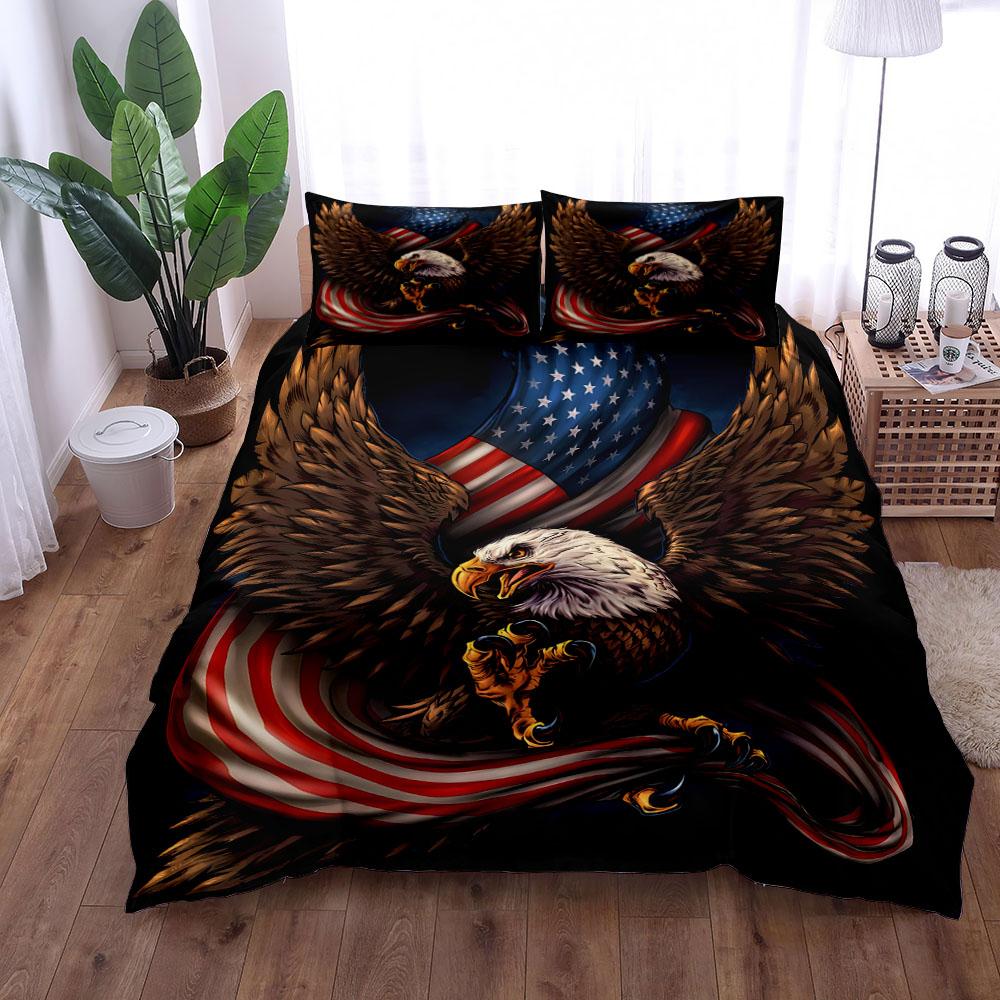 

Eagle In The Fly 3D Bedding Set King Queen Double Full Twin Single Duvet Cover Pillow Case Bed Linen Set 140x200cm 3pcs