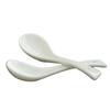 Dehua White Porcelain Ceramics: 12ml Small Soup & Teaspoon for Household & Restaurant Use