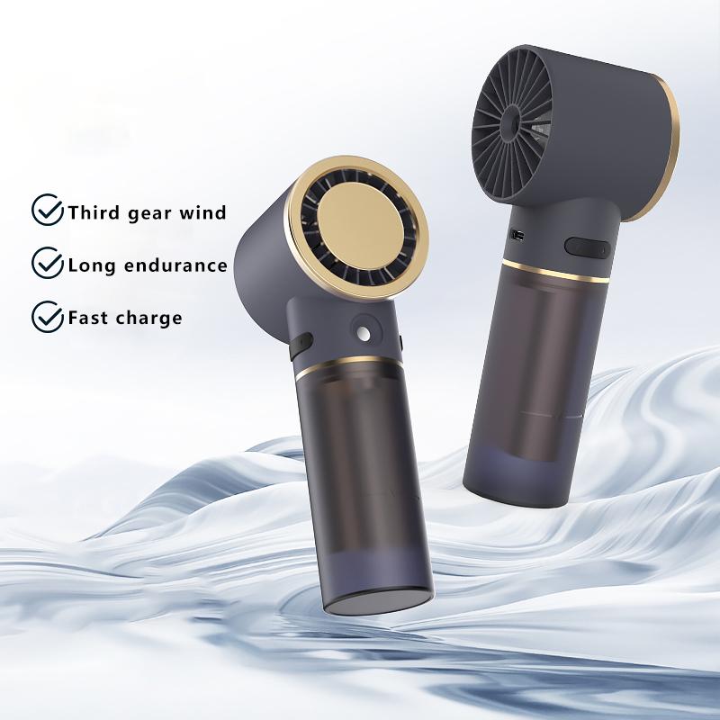 

Semiconductor Cold Compress Nano Mist Desk Fan 3 Speeds Adjustable Handheld Fan A