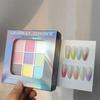 9 barev Jednobarevné pudry na nehty UV lesk Dekorace Třpyt jemné třpytky Gradient Manikúra Polish Decor Powder