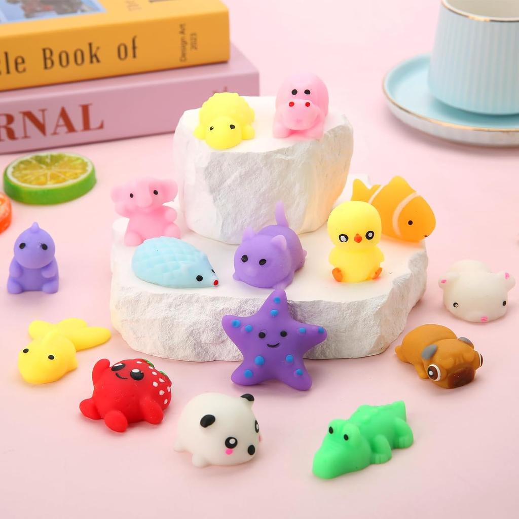 Confezione da 10 Squishy Gadget per Feste per Bambini Giocattoli per Scatola del Tesoro per Sacchetti Regalo Animaletti Mini Squishy Sollievo dallo Stress Giocattoli Sensoriali Casuali