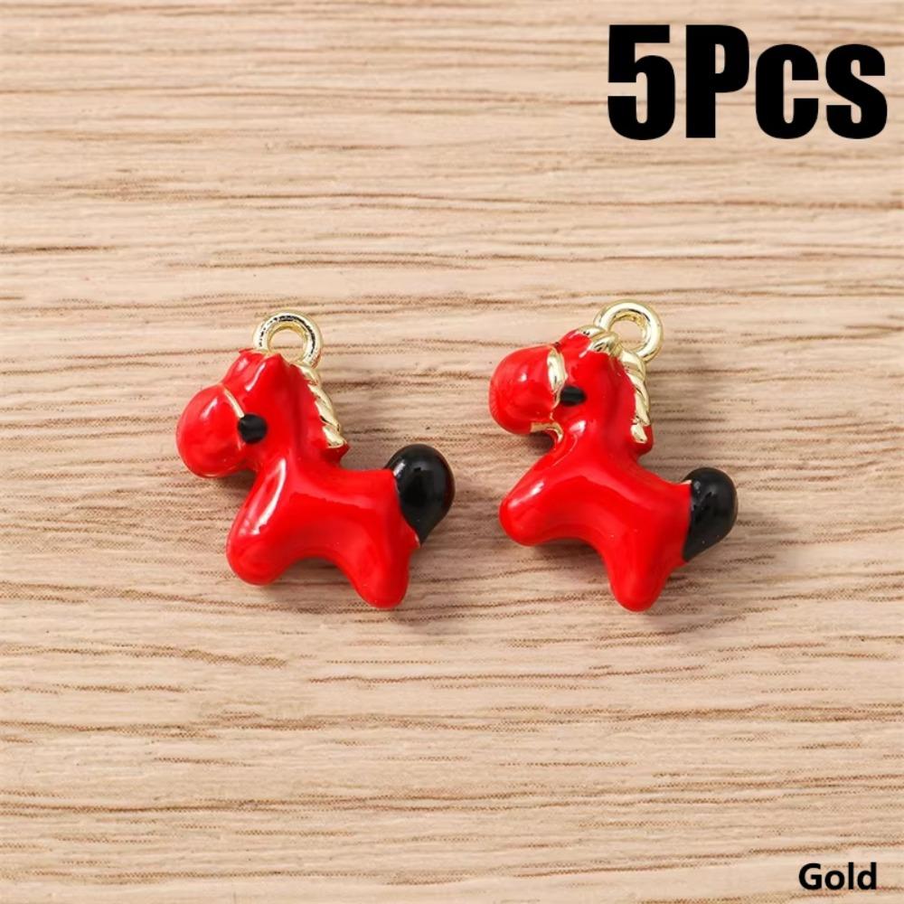 5 Pcs Zinc Alloy Horse Charms Pendants Keychains Parts DIY Jewelry Accessories  DIY Jewelry Making