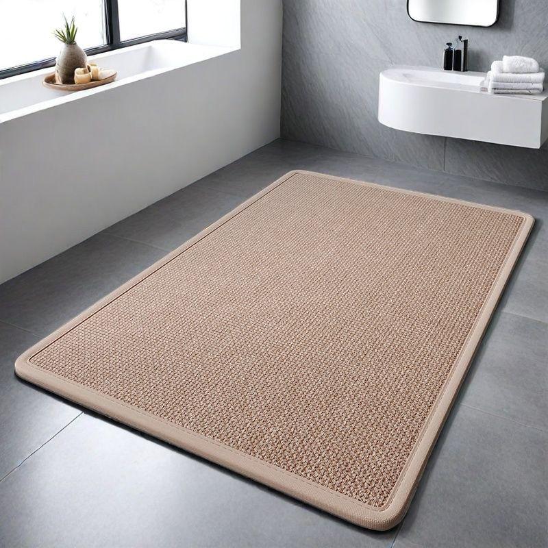 Linen Non-slip Quick-dry Absorbent Bathroom Mat