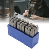 Letter Punch Set 27 Letters High Strength High Carbon Steel Metal Letter Stamp Set for Jewelry Artwork